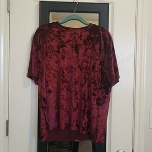 Crushed velvet t-shirt